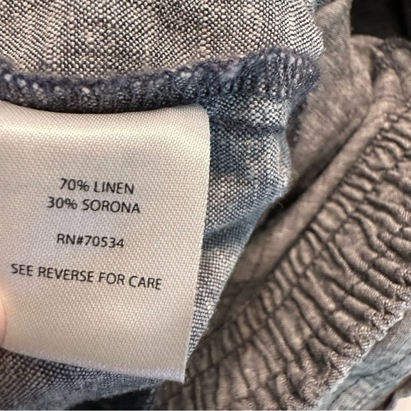 Orvis Relaxed Fit Linen blended Pull On Pants Womens Size 10 (a4 - Picture 11 of 11